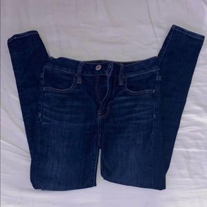 American Eagle Super Super Stretch Dark Wash High Rise Jeggings